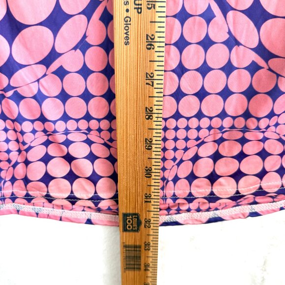 Pretty Little Thing Cut Out Bodycon Mini Dress Womens 12 Pink Purple Geometric - Picture 5 of 7